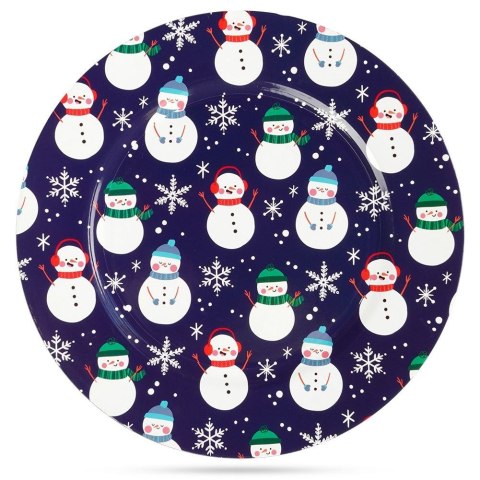 Podtalerz dekoracyjny granatowy bałwan 33cm VILDE 139217-N