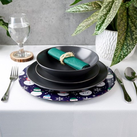 Podtalerz dekoracyjny granatowy bałwan 33cm VILDE 139217-N