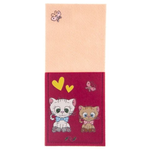 Pokrowiec etui na sztućce dziecięcy dla dzieci dziecka KOTEK 21x9cm ORION 728038