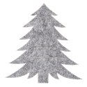 Pokrowiec etui na sztućce szary choinka 2 szt. ORION 728018
