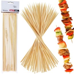 Szpikulce do szaszłyków mięsa patyczki drewniane 30cm 100 sztuk GET-IT 144309