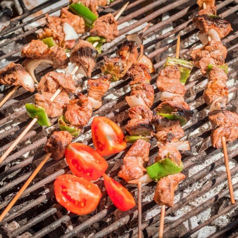 Szpikulce do szaszłyków mięsa patyczki drewniane 30cm 100 sztuk GET-IT 144309