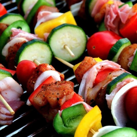 Szpikulce do szaszłyków mięsa patyczki drewniane 30cm 100 sztuk GET-IT 144309