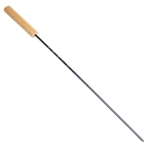Szpikulce do szaszłyków mięsa szampury metalowe czarne 48cm 2 sztuki VAGGAN 489170