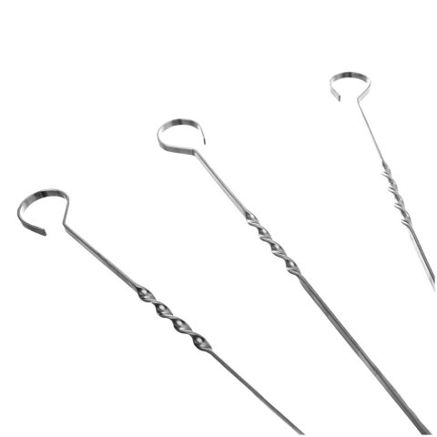 Szpikulce do szaszłyków mięsa szampury stalowe 38.5cm 10 sztuk ORION 153205