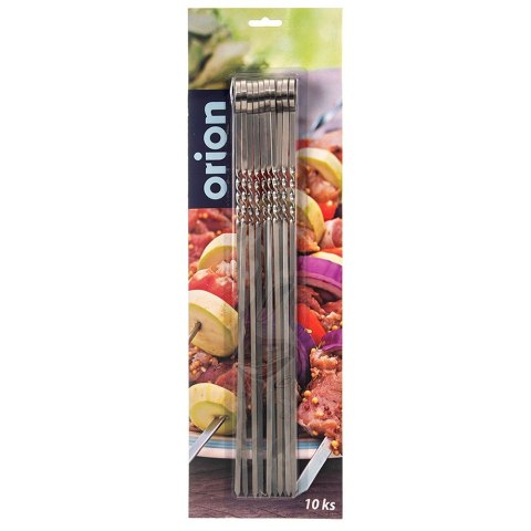 Szpikulce do szaszłyków mięsa szampury stalowe 38.5cm 10 sztuk ORION 153205