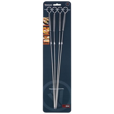 Szpikulce do szaszłyków mięsa szampury stalowe 42.5cm 4 sztuki VAGGAN 142308