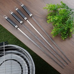 Szpikulce do szaszłyków mięsa szampury stalowe 47cm szpikulec 4 sztuki BBQ 489171