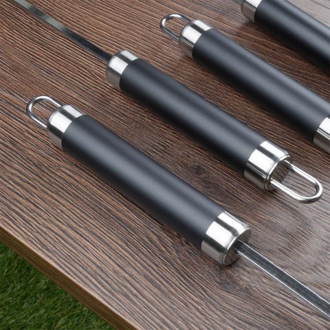 Szpikulce do szaszłyków mięsa szampury stalowe 47cm szpikulec 4 sztuki BBQ 489171