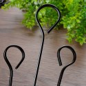 Szpikulce do szaszłyków mięsa szampury stalowe czarne 31.5cm 8 sztuk VAGGAN 489167