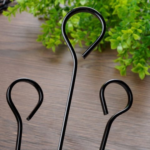 Szpikulce do szaszłyków mięsa szampury stalowe czarne 31.5cm 8 sztuk VAGGAN 489167
