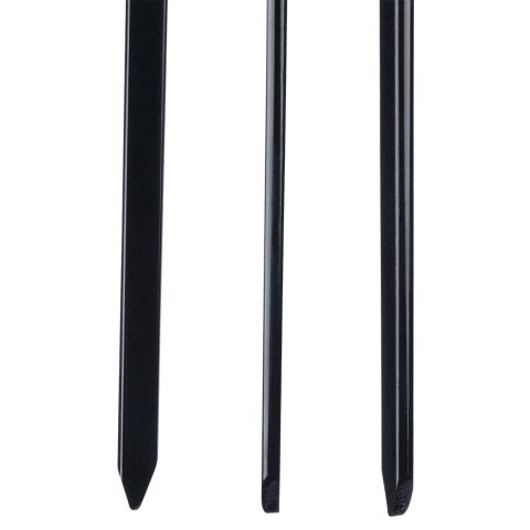 Szpikulce do szaszłyków mięsa szampury stalowe czarne 31.5cm 8 sztuk VAGGAN 489167