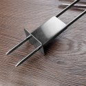 Szpikulce do szaszłyków mięsa szampury stalowe podwójne 36cm 4 sztuki BBQ 489168