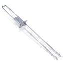 Szpikulce do szaszłyków mięsa szampury stalowe podwójne 36cm 4 sztuki BBQ 489168