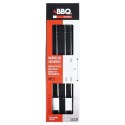 Szpikulce do szaszłyków mięsa szampury stalowe podwójne 36cm 4 sztuki BBQ 489168