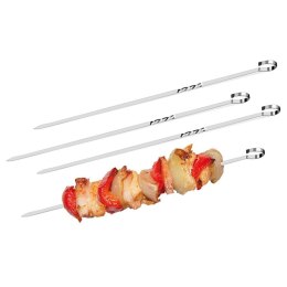 Szpikulce do szaszłyków mięsa szampury stalowe szpikulec 37.5cm 4 sztuki BBQ 259140