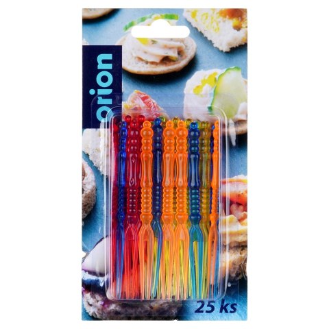 Widelczyki do przekąsek koreczków przystawek 10.5cm 25 sztuk ORION 144314