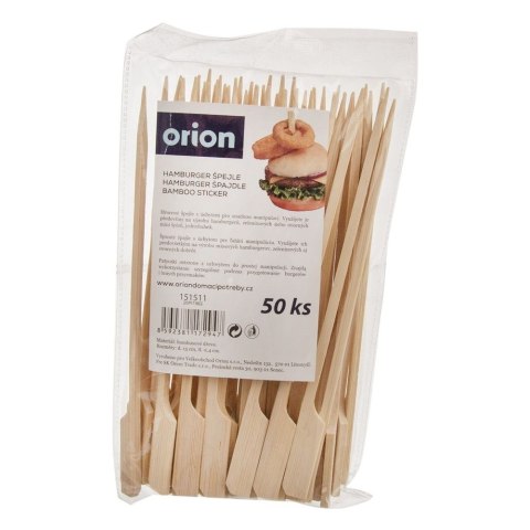 Wykałaczki do burgerów bambusowe 15cm 50 sztuk ORION 151511