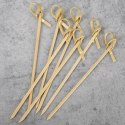 Wykałaczki do przekąsek koreczków przystawek bambusowe 10cm 30 sztuk HIT 259205