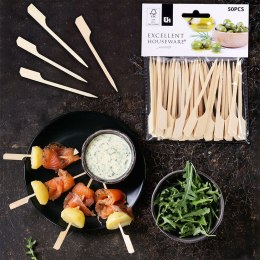 Wykałaczki do przekąsek koreczków przystawek bambusowe 9cm 50 sztuk EXCELLENT HOUSEWARE 144305