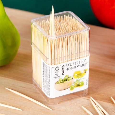 Wykałaczki do zębów bambusowe 6cm 450 sztuk EXCELLENT HOUSEWARE 144301