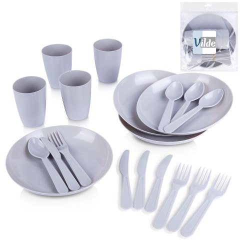 Zestaw piknikowy na piknik plastikowy 20-ele VILDE 259224