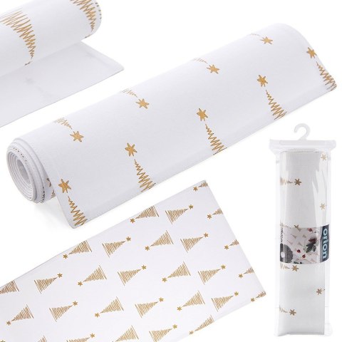 Bieżnik na stół ławę bawełniany CHOINKA 130x32CM ORION 728045