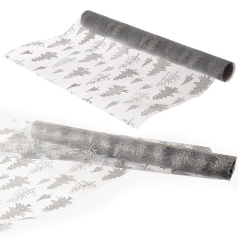 Bieżnik na stół ławę świąteczny szary 36.5x200CM HOME STYLING COLLECTION 728021