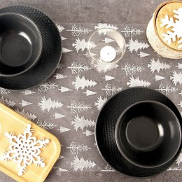 Bieżnik na stół ławę świąteczny szary 36.5x200CM HOME STYLING COLLECTION 728021