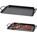 Blacha do grillowania stalowa perforowana 43x28cm VAGGAN 489007