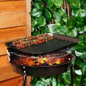 Blacha do grillowania stalowa perforowana czarna 34.5x24cm BBQ 489317