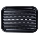 Blacha do grillowania stalowa perforowana czarna 34.5x24cm BBQ 489317