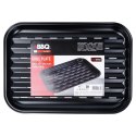 Blacha do grillowania stalowa perforowana czarna 34.5x24cm BBQ 489317