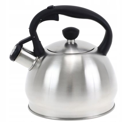 Czajnik stalowy na gaz 1.8L, indukcja, srebrny, KRISBERG KS-2600