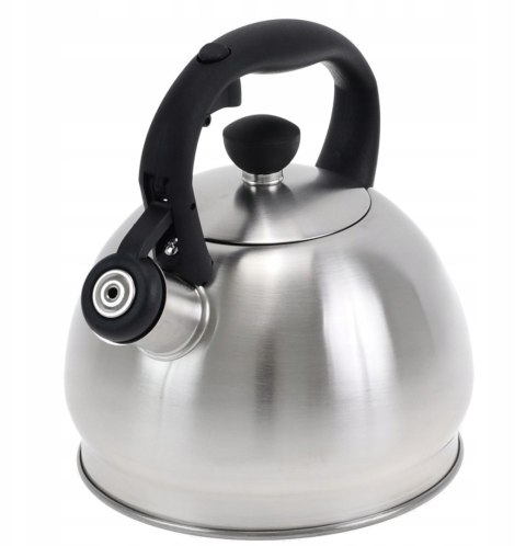 Czajnik stalowy na gaz 1.8L, indukcja, srebrny, KRISBERG KS-2600