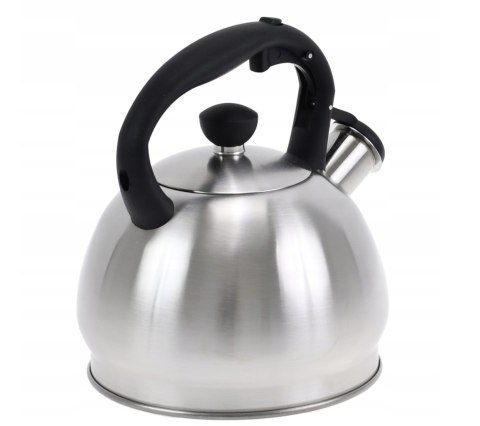 Czajnik stalowy na gaz 1.8L, indukcja, srebrny, KRISBERG KS-2600