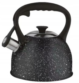 Czajnik stalowy na gaz 2.5L, indukcja, czarny, KRISBERG KS-2593