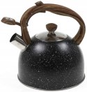 Czajnik stalowy na gaz 2.5L, indukcja, czarny, KRISBERG KS-2597