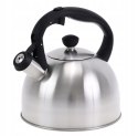 Czajnik stalowy na gaz 2.5L, indukcja, srebrny, KRISBERG KS-2594