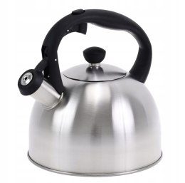 Czajnik stalowy na gaz 2.5L, indukcja, srebrny, KRISBERG KS-2594