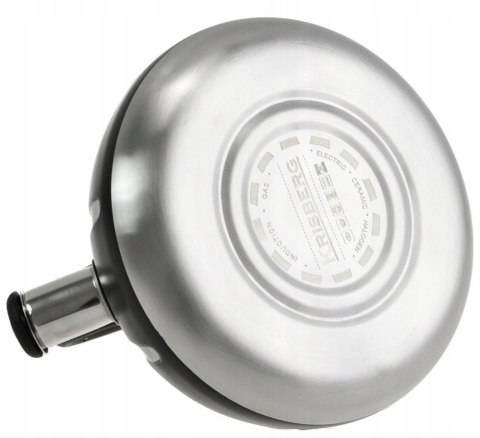 Czajnik stalowy na gaz 3.0L, indukcja, srebrny, KRISBERG KS-2591