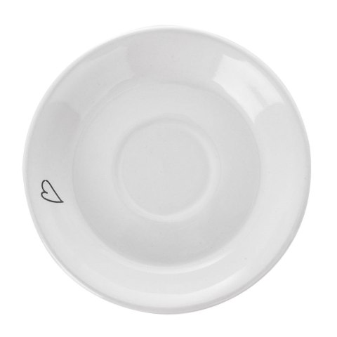 Filiżanka do kawy ze spodkiem ceramiczna biała do espresso 90ml 2 sztuki ORION 128817