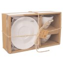 Filiżanka do kawy ze spodkiem ceramiczna biała do espresso 90ml 2 sztuki ORION 128817