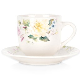 Filiżanka do kawy ze spodkiem porcelanowa 200ml SIAKI COLLECTION 139706