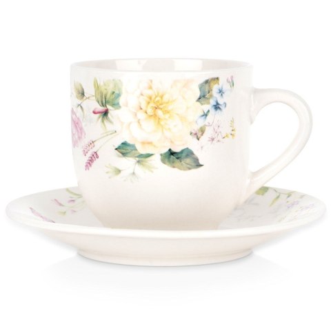 Filiżanka do kawy ze spodkiem porcelanowa 200ml SIAKI COLLECTION 139706