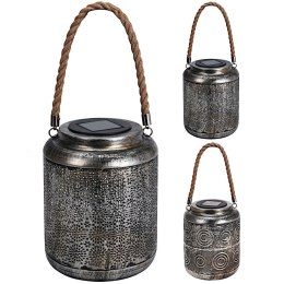 Lampion ogrodowy solarny metalowy 19.5cm HOME STYLING COLLECTION 339086