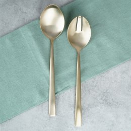 Łyżki do sałatek surówek stalowe złote 25cm 2 sztuki EXCELLENT HOUSEWARE 139746