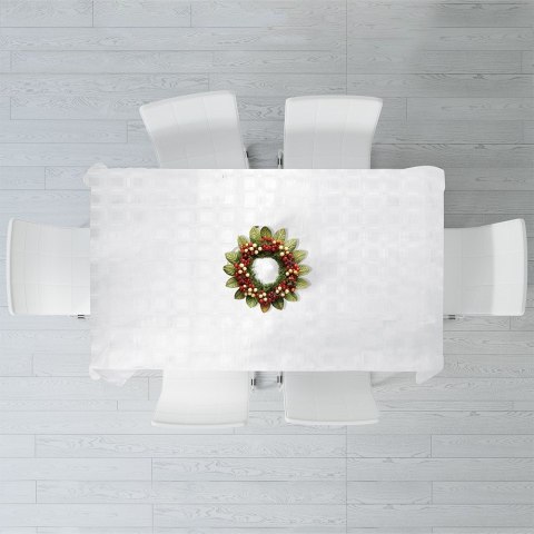 Obrus plamoodporny na stół biały 220x150CM EXCELLENT HOUSEWARE 139694