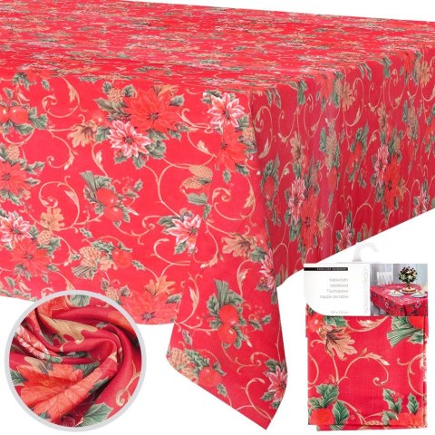 Obrus świąteczny plamoodporny na stół 180x130CM EXCELLENT HOUSEWARE 139693-W1