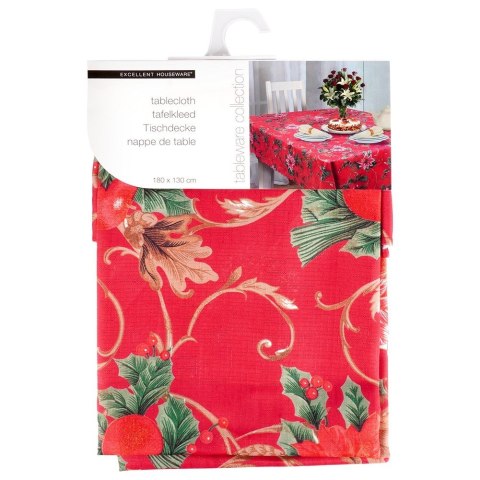 Obrus świąteczny plamoodporny na stół 180x130CM EXCELLENT HOUSEWARE 139693-W1